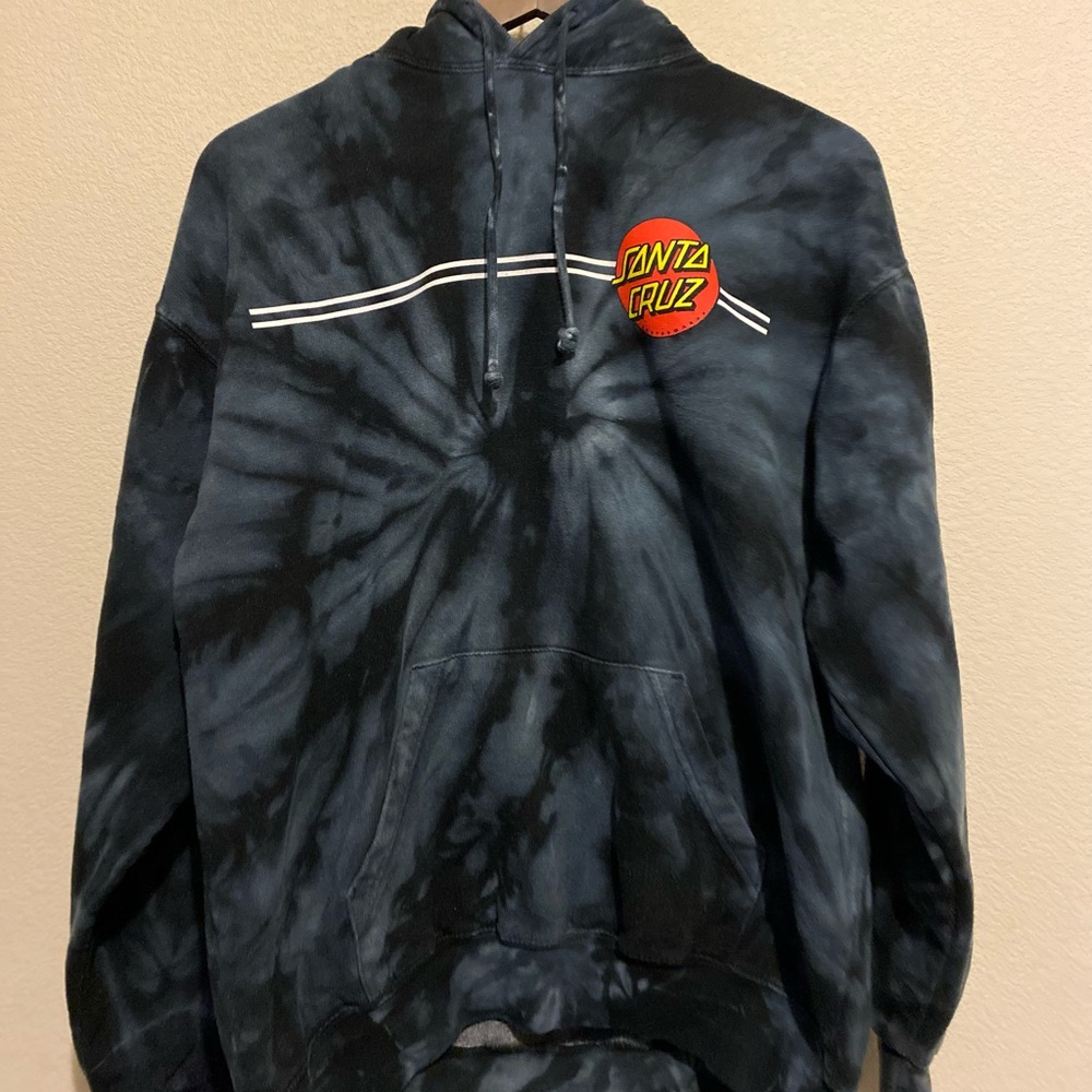 Black Tye Dye Santa Cruze hoodie